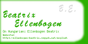 beatrix ellenbogen business card